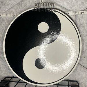 2000s gel pen yin Yang notepad. Full size